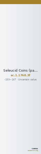 Seleucid Coins (part 2) 1768.3f — CANOA