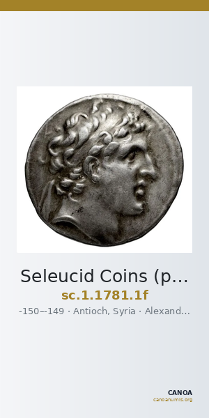 Seleucid Coins (part 2) 1781.1f — CANOA