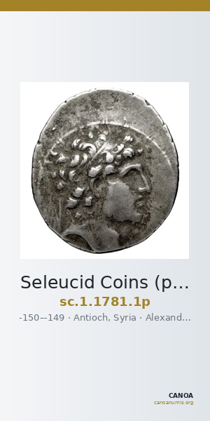 Seleucid Coins (part 2) 1781.1p — CANOA