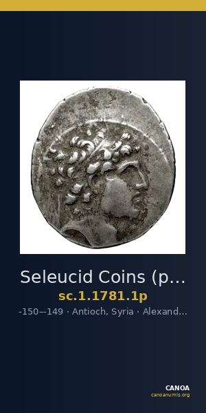 Seleucid Coins (part 2) 1781.1p — CANOA