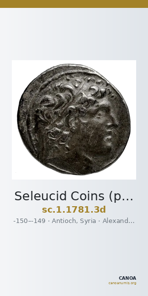 Seleucid Coins (part 2) 1781.3d — CANOA