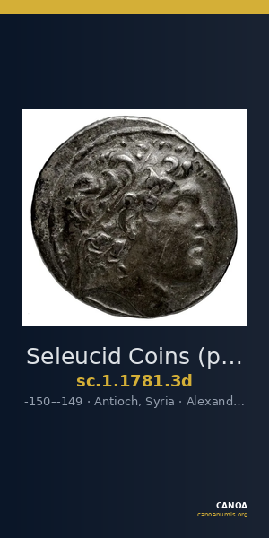 Seleucid Coins (part 2) 1781.3d — CANOA
