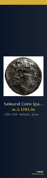 Seleucid Coins (part 2) 1781.3e — CANOA