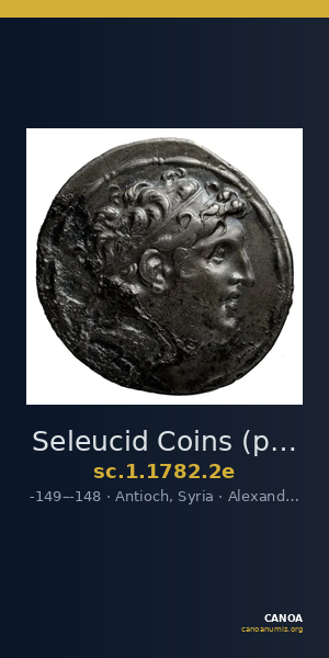 Seleucid Coins (part 2) 1782.2e — CANOA