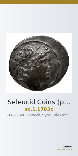 Seleucid Coins (part 2) 1783c — CANOA
