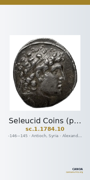 Seleucid Coins (part 2) 1784.10 — CANOA