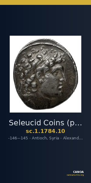 Seleucid Coins (part 2) 1784.10 — CANOA