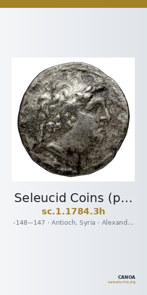 Seleucid Coins (part 2) 1784.3h — CANOA