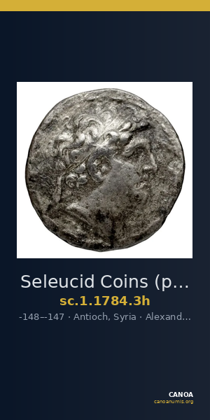 Seleucid Coins (part 2) 1784.3h — CANOA
