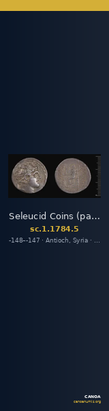 Seleucid Coins (part 2) 1784.5 — CANOA