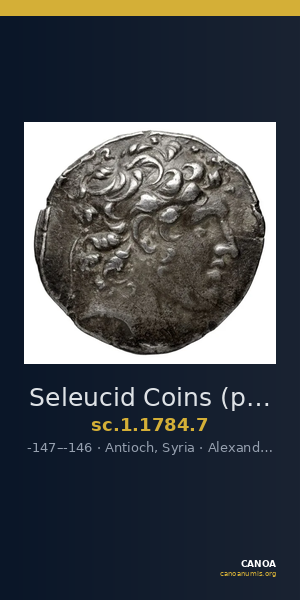 Seleucid Coins (part 2) 1784.7 — CANOA