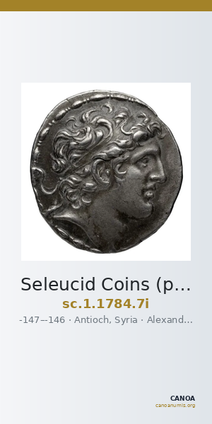 Seleucid Coins (part 2) 1784.7i — CANOA