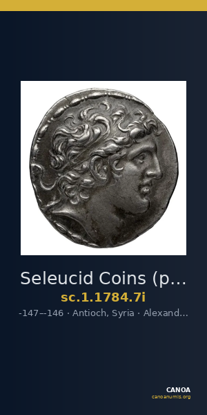 Seleucid Coins (part 2) 1784.7i — CANOA