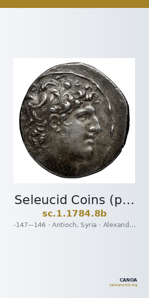 Seleucid Coins (part 2) 1784.8b — CANOA