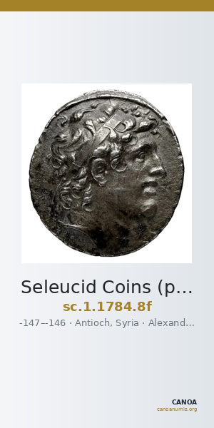 Seleucid Coins (part 2) 1784.8f — CANOA