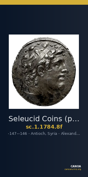 Seleucid Coins (part 2) 1784.8f — CANOA