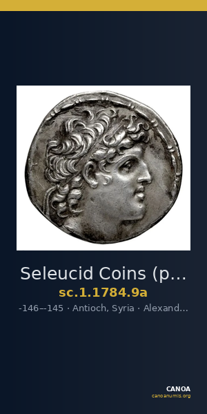 Seleucid Coins (part 2) 1784.9a — CANOA