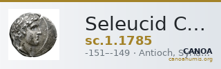 Seleucid Coins (part 2) 1785 — CANOA