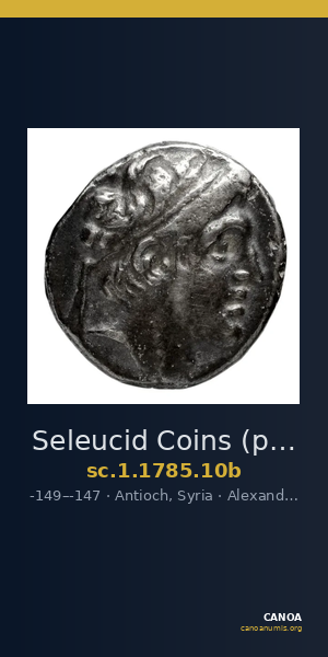 Seleucid Coins (part 2) 1785.10b — CANOA