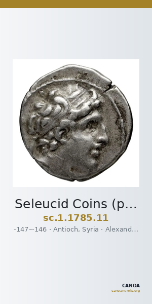 Seleucid Coins (part 2) 1785.11 — CANOA