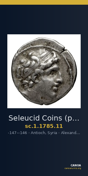 Seleucid Coins (part 2) 1785.11 — CANOA