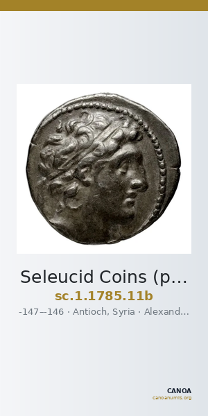 Seleucid Coins (part 2) 1785.11b — CANOA