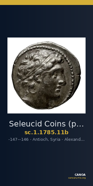 Seleucid Coins (part 2) 1785.11b — CANOA
