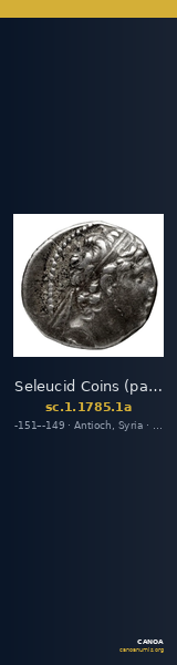 Seleucid Coins (part 2) 1785.1a — CANOA