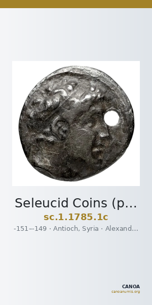 Seleucid Coins (part 2) 1785.1c — CANOA