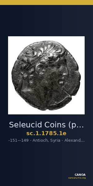 Seleucid Coins (part 2) 1785.1e — CANOA