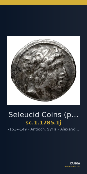 Seleucid Coins (part 2) 1785.1j — CANOA