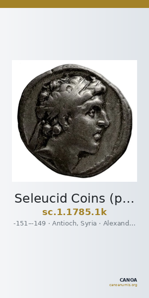 Seleucid Coins (part 2) 1785.1k — CANOA