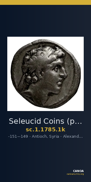 Seleucid Coins (part 2) 1785.1k — CANOA