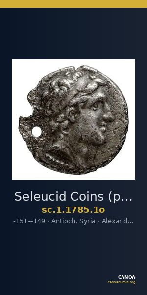 Seleucid Coins (part 2) 1785.1o — CANOA