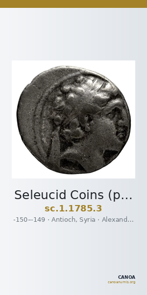 Seleucid Coins (part 2) 1785.3 — CANOA