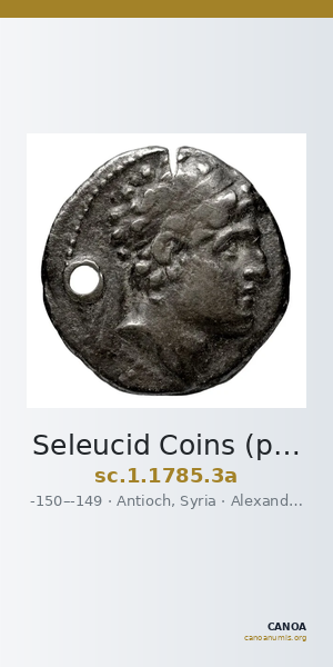 Seleucid Coins (part 2) 1785.3a — CANOA