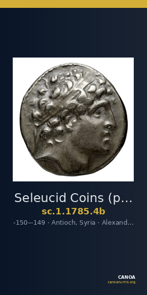 Seleucid Coins (part 2) 1785.4b — CANOA