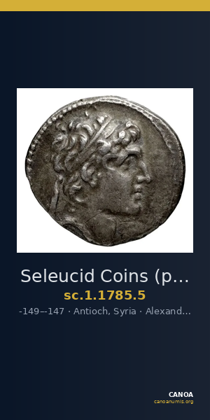 Seleucid Coins (part 2) 1785.5 — CANOA