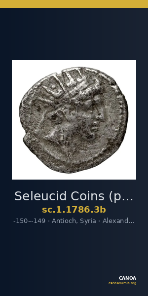 Seleucid Coins (part 2) 1786.3b — CANOA