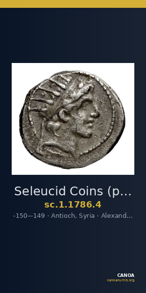Seleucid Coins (part 2) 1786.4 — CANOA