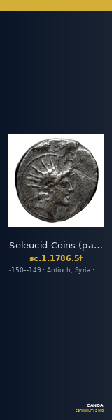 Seleucid Coins (part 2) 1786.5f — CANOA
