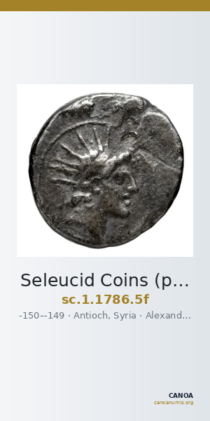 Seleucid Coins (part 2) 1786.5f — CANOA