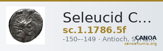 Seleucid Coins (part 2) 1786.5f — CANOA