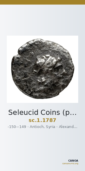 Seleucid Coins (part 2) 1787 — CANOA