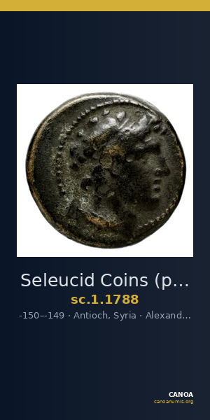Seleucid Coins (part 2) 1788 — CANOA