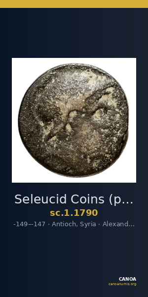 Seleucid Coins (part 2) 1790 — CANOA