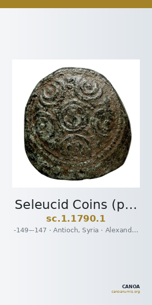 Seleucid Coins (part 2) 1790.1 — CANOA