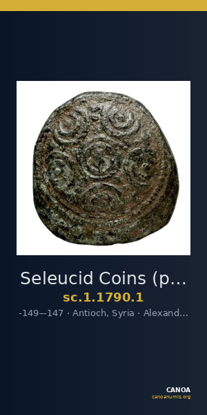 Seleucid Coins (part 2) 1790.1 — CANOA