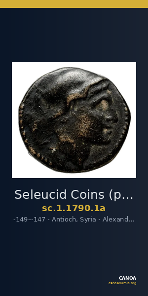 Seleucid Coins (part 2) 1790.1a — CANOA
