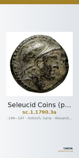 Seleucid Coins (part 2) 1790.3a — CANOA